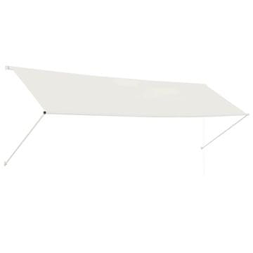 Vidaxl Zložljiva tenda 400x150 cm krem