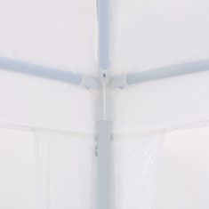 Vidaxl Vrtni šotor 3x6 m PE bele barve