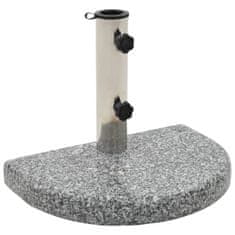 shumee Podstavek za senčnik granit 10 kg zaobljen sive barve
