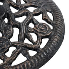 Greatstore Stojalo za senčnik bronasto 12 kg 48 cm lito železo