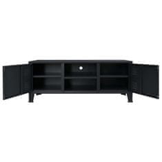 Vidaxl TV omarica iz kovine industrijski stil 120x35x48 cm črne barve