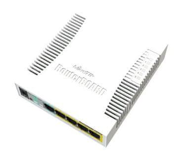 Mikrotik Cloud Smart Switch CSS106-1G-4P-1S (RB260GSP), 5x 1G, 1x SFP, PoE stikalo