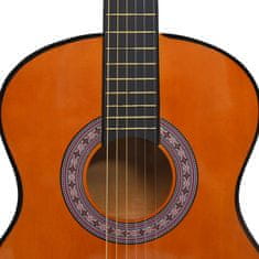 Greatstore Klasična kitara za začetnike in otroke 3/4 36" lipov les