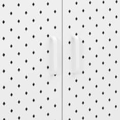 Vidaxl Komoda bela 75x35x75 cm jeklo