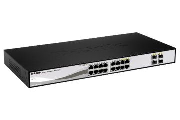D-Link DGS-1210-16 Pametno stikalo, 16x GbE, 4x RJ45/SFP, brez ventilatorja