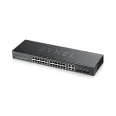 Zyxel GS1920-24v2, 28-portno gigabitno stikalo WebManaged: 24x gigabitno kovinsko + 4x gigabitno kombinirano (kovinsko/SFP), IPv6