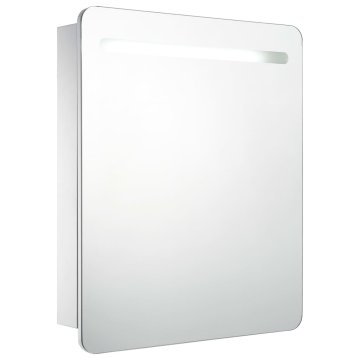 Vidaxl LED kopalniška omarica z ogledalom 68x9x80 cm