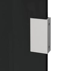 Vidaxl Panel za vratni nadstrešek črn 50x100 cm kaljeno steklo
