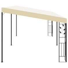 Vidaxl Paviljon za namestitev na steno 6x3x2,5 m krem