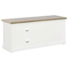 Vidaxl TV omarica iz lesa 90x30x40 cm bela