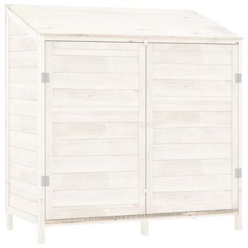 Vidaxl Vrtna lopa bela 102x52x112 cm trden les jelke