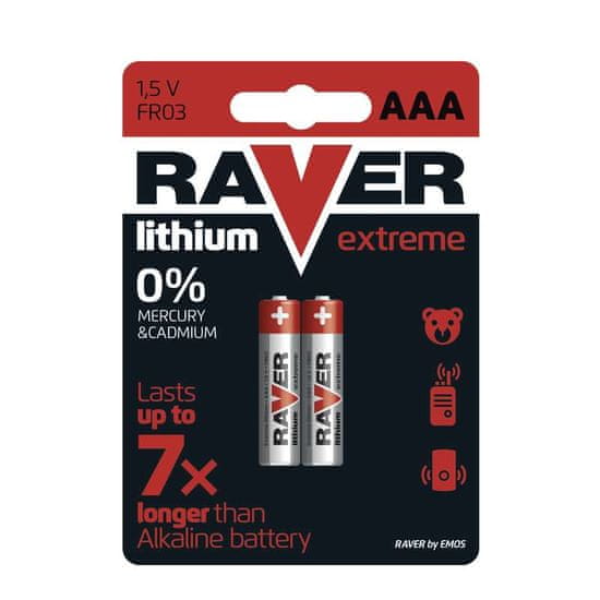 Raver Litijeva baterija 2x AAA
