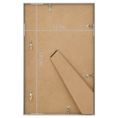 Vidaxl Foto okvirji 5 kosov namizni srebrni 13x18 cm MDF