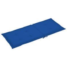 Vidaxl Blazine za vrtne stole 6 kosov kraljevsko modre 120x50x3 cm