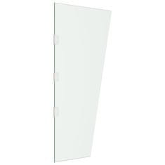 Vidaxl Panel za vratni nadstrešek prozoren 50x100 cm kaljeno steklo