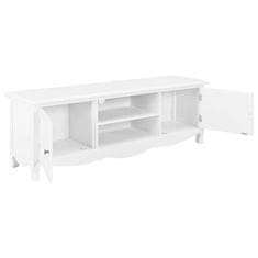 Vidaxl TV omarica bela 120x30x40 cm iz lesa