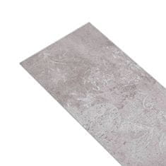 Vidaxl PVC talne plošče 5,02 m2 2 mm samolepilne zemeljsko sive