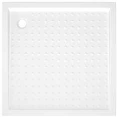 Vidaxl Tuš kad s pikami bela 80x80x4 cm ABS