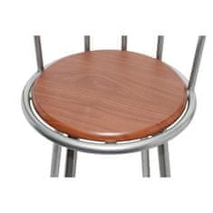 Vidaxl Barski stolček 2 kosa rjave barve jeklo