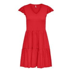 ONLY Ženska obleka ONLMAY Regular Fit 15226992 High Risk Red (Velikost S)