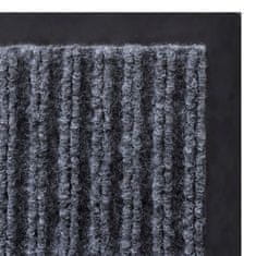 Vidaxl PVC Predpražnik Sive Barve 90 x 60 cm