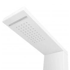 Vidaxl Panel za tuš aluminij mat bele barve