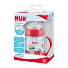 Nuk FC Učna steklenička z nadzorom temperature 150 ml rdeča
