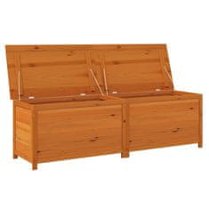 Vidaxl Zunanja škatla za blazine rjava 200x50x56 cm trden les jelke