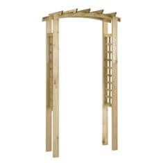 Vidaxl Obok z mrežo 110x60x220 cm impregnirana trdna borovina
