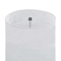 Vidaxl Stoječa svetilka s stojalom 121 cm bela E27