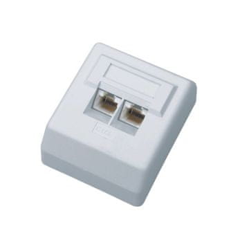 DATACOM UTP dvojna vtičnica nad ometom Cat6 FA-1004
