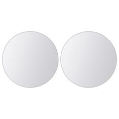 Vidaxl 16 kosov zrcalnih ploščic okrogle oblike steklo