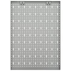 Vidaxl Stenske plošče za obešanje orodja 3 kosi 40x58 cm jeklo