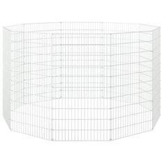 Vidaxl Ograda za živali na prostem z 10 paneli 54x100 cm železo