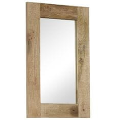 Vidaxl Ogledalo iz trdnega mangovega lesa 50x80 cm