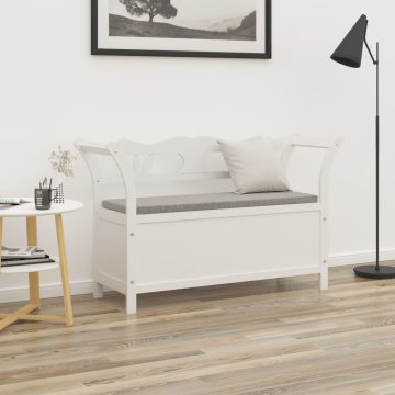Vidaxl Klop bela 107x45x75,5 cm trden les jelke