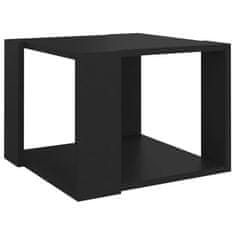 Vidaxl Klubska mizica črna 40x40x30 cm konstruiran les