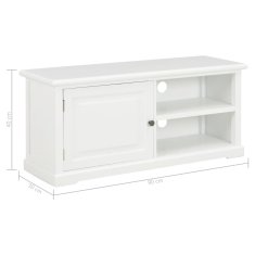 Vidaxl TV omarica iz lesa 90x30x40 cm bela