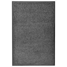 Vidaxl Pralni predpražnik antraciten 60x90 cm