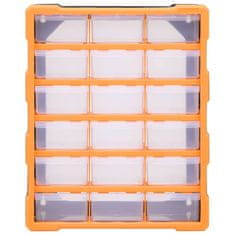 Vidaxl Organizator z 18 predali 38x16x47 cm