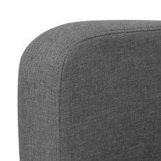 Vidaxl Kavč dvosed 135x65x76 cm temno sive barve