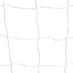 Vidaxl Nogometni goli 2 kosa z mrežo jeklo 182x61x122 cm bele barve