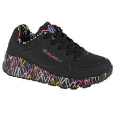Skechers Čevlji črna 37.5 EU Uno Lite