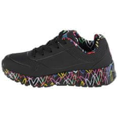Skechers Čevlji črna 37.5 EU Uno Lite