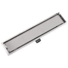 Vidaxl Kanaleta za Tuš 630x140 mm Nerjaveče Jeklo
