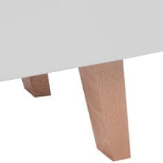 Vidaxl TV stojalo MDF 150x35x48,5 visok sijaj bele barve