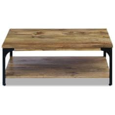 Vidaxl Klubska mizica iz mangovega lesa 100x60x38 cm