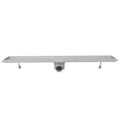Vidaxl Kanaleta za tuš 2 kosa 830x140 mm nerjaveče jeklo