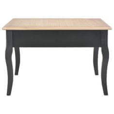 Vidaxl Klubska mizica iz lesa 80x80x50 cm črna