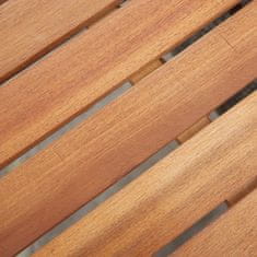shumee Vrtna miza 240x90x74 cm poli ratan in trden akacijev les
